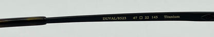 Seraphin Duval 8523 Eyeglasses Titanium Black 47-22-145/Handmade Japan-New