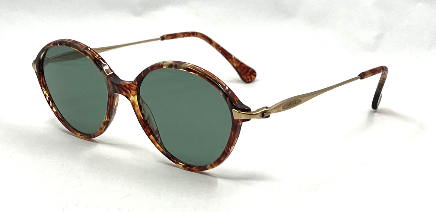 Gucci GG2197/S VF8 Vintage Round Sunglasses-New Custom Sage Green Lenses-UNWORN