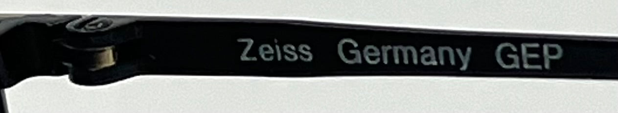 Zeiss 6595 4202 Vintage Sunglasses-New Solid Black Second Chance Custom Lenses-Unworn