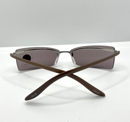 Silhouette 8596 10 6125 Vintage Sunglasses-Lavender Rimless Wrap Shield-Deadstock