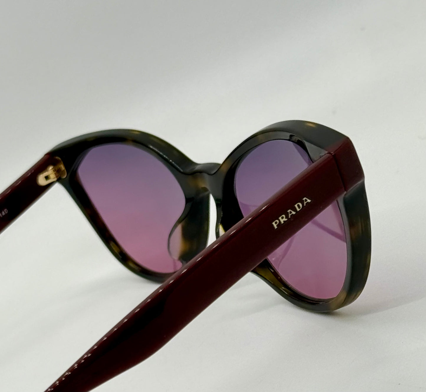 Prada VPR02T-F Vintage Sunglasses-New Gradient Tinted Custom Lenses-Italy