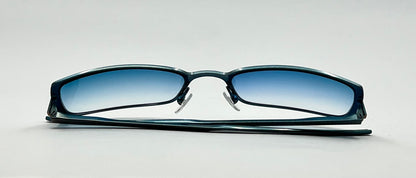 Christian Dior CD 3601 58U Metallic Blue Vintage Sunglasses w/New/Custom Gradient Lenses