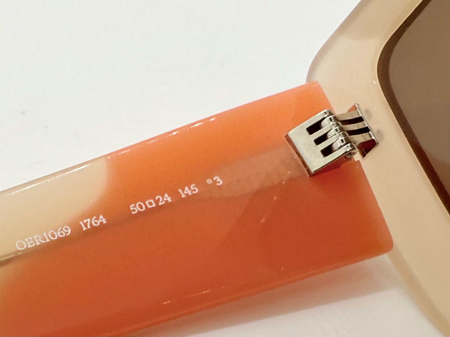 Off-White OERI069 Beige/Orange Sunglasses-50mm-New/Unworn-Full Kit –Italy