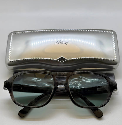 Brioni BR00010 003 Sunglasses – Unworn, Full Kit with Custom Berko’s Designs Aquamarine Lenses