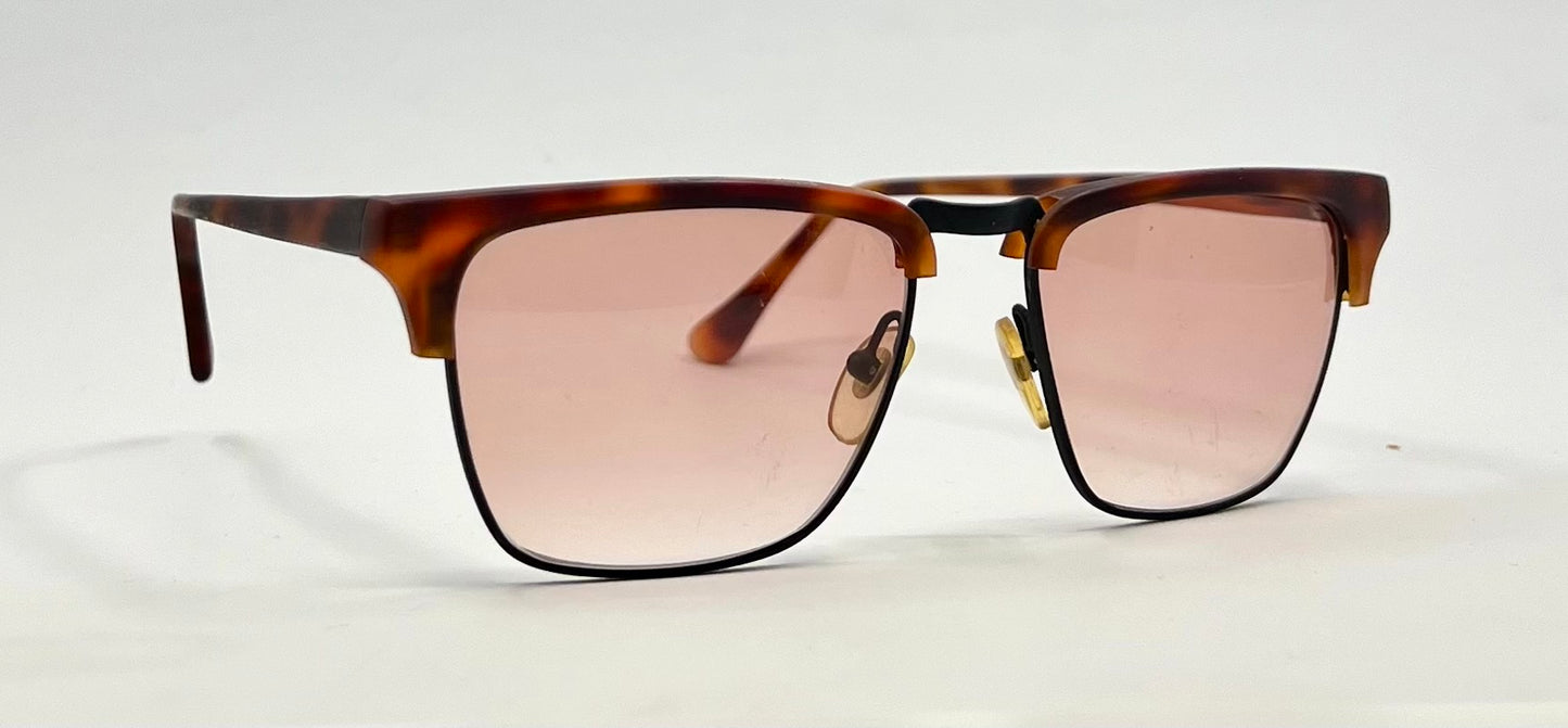 MODO Mod.150 Vintage Tortoise Browline Sunglasses-Unworn-New Customs
