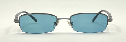 Chloé CL 1105 C01 Y2K Half-Rim Sunglasses-New Solid Aquamarine Custom Lenses
