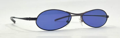 GUCCI GG 2578 625-Y2K Vintage Oval Sunglasses-New Solid BlueCustom Lenses