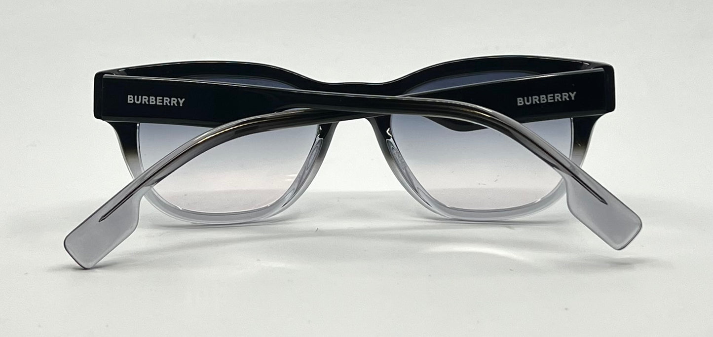 Burberry B2306 Black/Clear Cat-Eye w/New Gradient Second Chance Customs Lenses