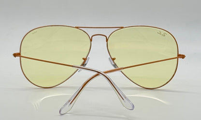 Ray-Ban RB3025 Aviator Evolve Yellow Photochromic Bronze 58-14 New Full Kit