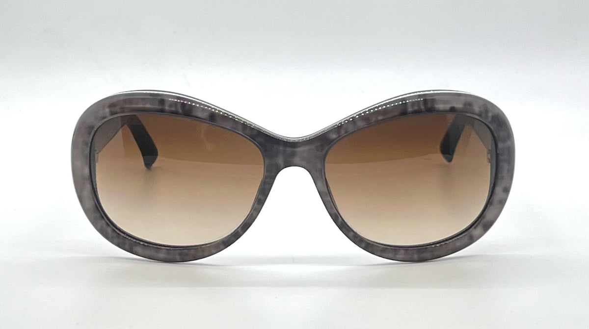 Chanel 5219 Grey Butterfly Sunglasses-New Custom Brown Gradient LensesaItaly