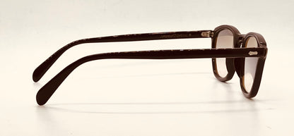 American Optical Vintage Hinge Wellington Chocolate Brown Zero Tint Eyeglasses