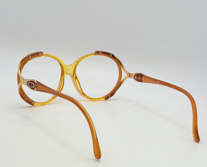 Christian Dior 2189 10 Amber Gold Vintage Deadstock Frame – Customizable or RX