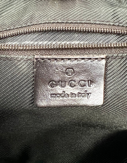 Gucci-Vintage Jackie GG Canvas Shoulder Bag-Green/Red Web-Italy