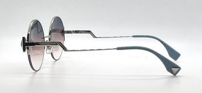 Fendi FF 0243/S RAINBOW Crystal Round Sunglasses Blue Pink Gradient Unworn Italy