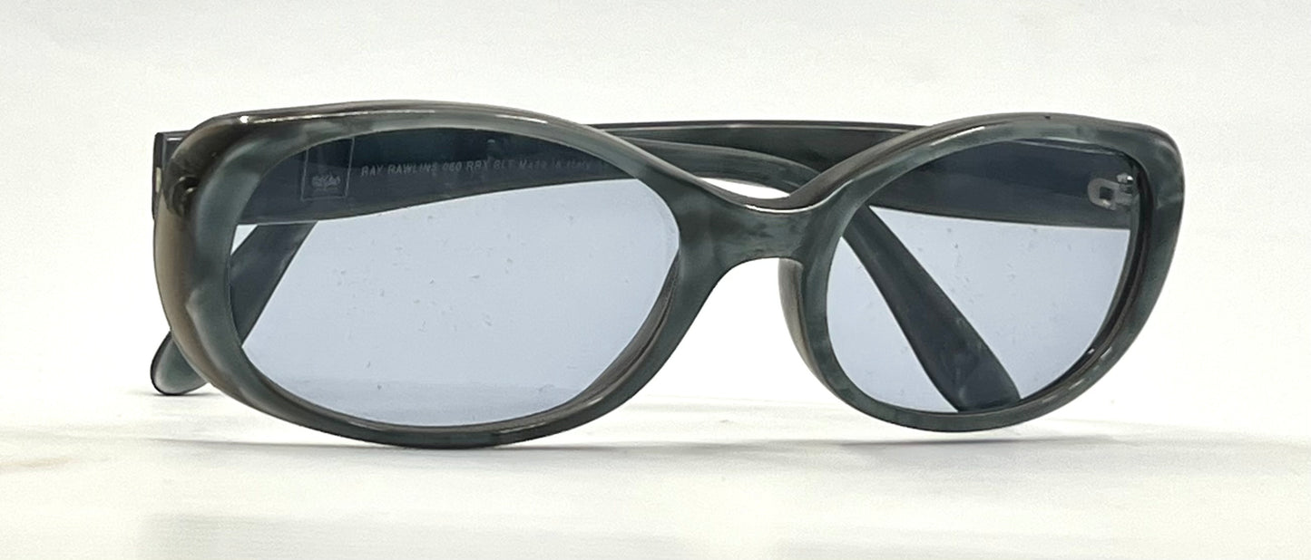 Ray Rawlins 060 RRX BLT Deadstock Sunglasses Italy 53/18 Blue Custom Lenses