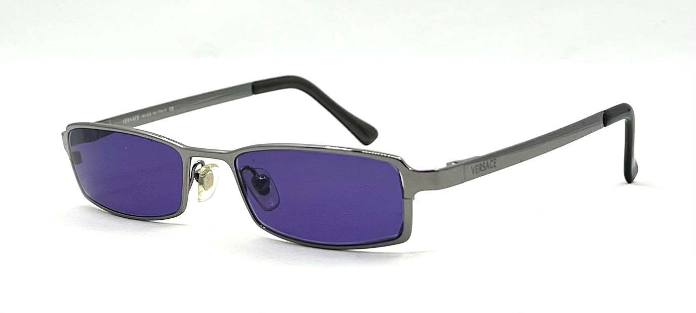Versace MOD 1041 Vintage Y2K Sunglasses-New Purple Tinted Custom Lenses