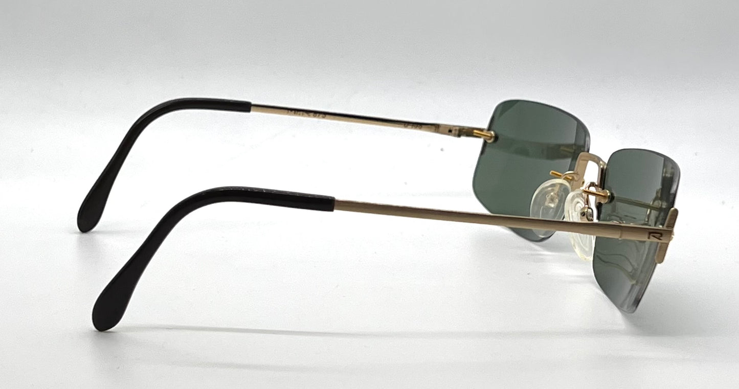 Rodenstock Mr.R 873 Unworn/NOS Rimless Sunglasses-Made Germany G15 Vintage