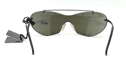 Versace S82/P 94M/189 Blue Mirror Shield Sunglasses-UNWORN VINTAGE-Italy