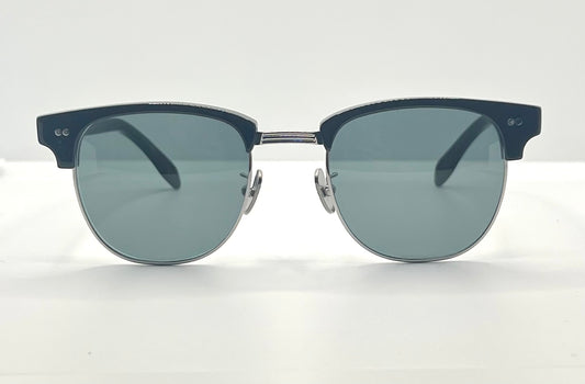 Vintage DEADSTOCK Fine Arts Optical Clubmaster Sunglasses – San Francisco – Custom Solid Grey Lenses
