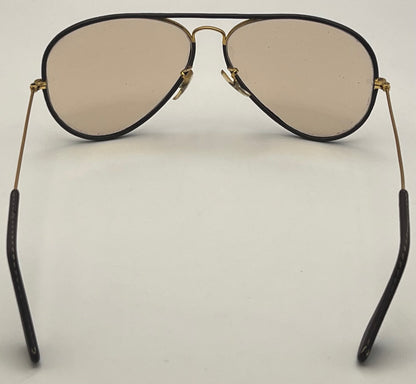 B&L Ray•Ban Aviator Brown Leathers II with Changeable Brown B&L Etched MineralGlass Lenses