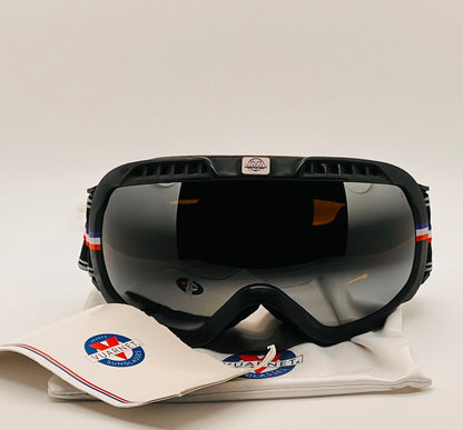 Brand New Vuarnet Glacier XL Goggles - Matte Black with Grey Lenses