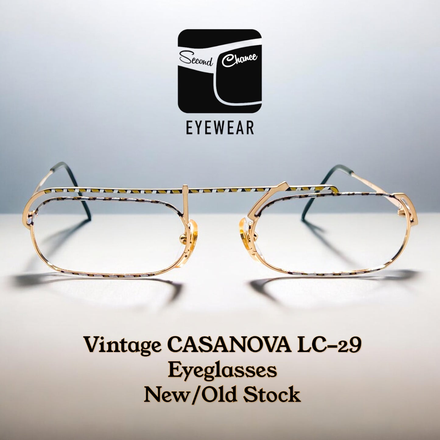 Casanova LC-29 C01 - New/Old Stock Vintage Eyeglasses-Made in Italy