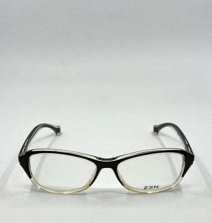 Zen Barcelona Z357b C.1 Eyeglass Frames 55-16 Black/Clear – New, Full Kit