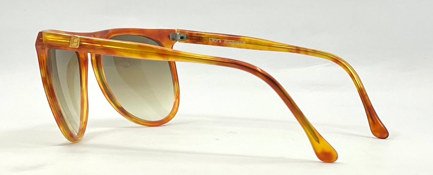 Laura Biagiotti OXSOL 29 Vintage Sunglasses-New Gradient Custom Lenses-Unworn