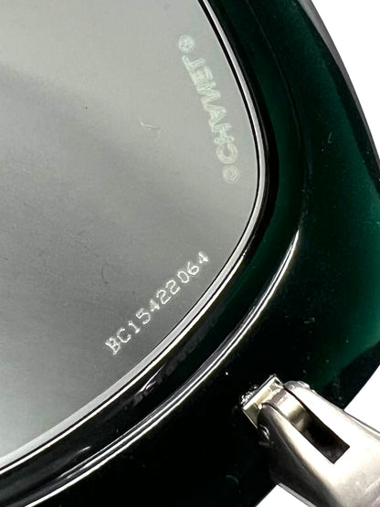 Chanel 6045-T 2N-Emerald Oversized Vintage Sunglasses-Italy - 55-19