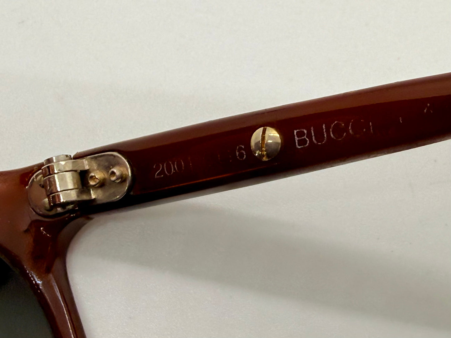 BUCCI 2001/116 Vintage French Sunglasses with Original Glass Lenses