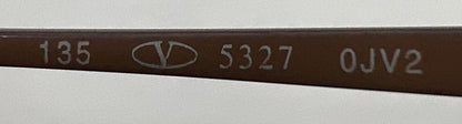Valentino 5327 OJV2 Y2K Vintage Sunglasses-New Solid Brown Custom Lenses