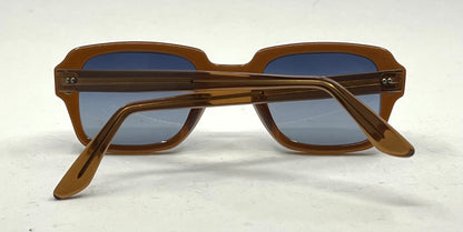 USS 46-24 VINTAGE Military Frames-New Gradient Blue Second Chance Customs Lenses