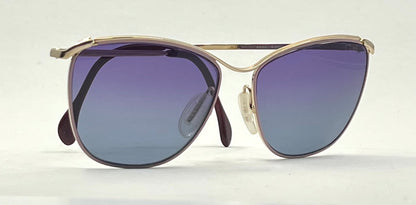 ZEISS Germany 6840 – Vintage Metal Sunglasses-New Gradient Custom Lenses-Unworn