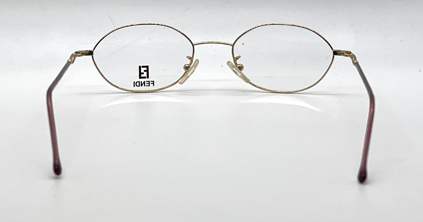 Fendi F500 Amethyst Swirl Unworn/NOS Vintage Eyeglasses Italy 49mm