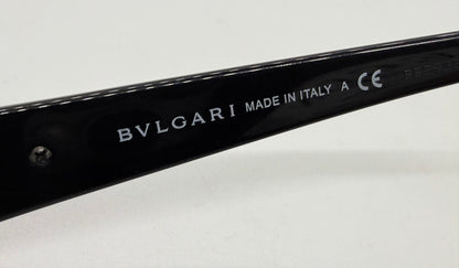 BVLGARI BB2157-B 376 Optical Frames Half Rim Gold Black Italy 55-17-135 w/ Case