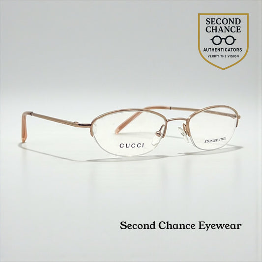 Gucci GG 2705 ZL9 Half-Rim Titanium Optical Frames Italy Unworn Deadstock