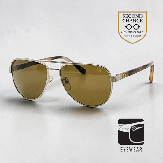 Alfred Dunhill SDH053 Vintage Aviator Sunglasses-Unworn-Italy-Original Case