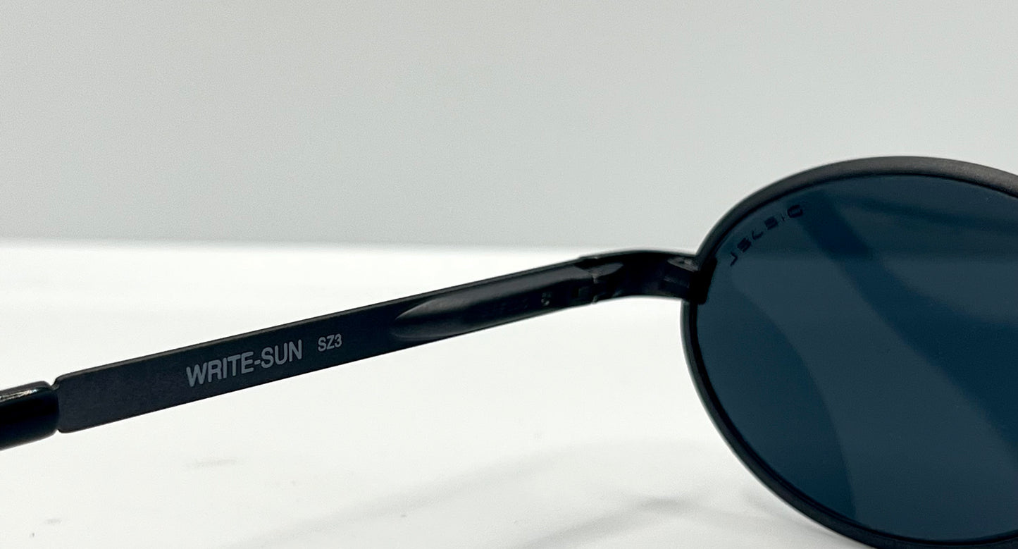 DIESEL WRITE-SUN SZ3 Vintage Oval Sunglasses – Deadstock-Italy-Mirror Lens