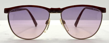 Silhouette V6055 6081 Vintage Sunglasses w/New Pink-Purple Custom Lenses-54mm-Austria