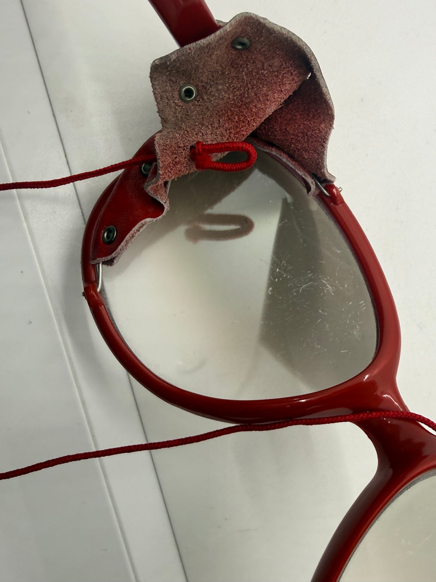 HEAD 4 PEAK Vintage Alpine Glacier Sunglasses Japan Leather Side Shields