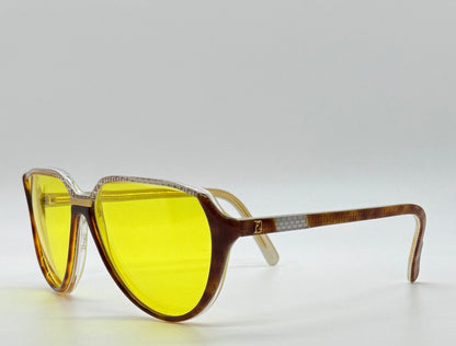 Fendi by Lozza FV48 Vintage Sunglasses w/New, Custom Yellow Day/Night Tint Lenses