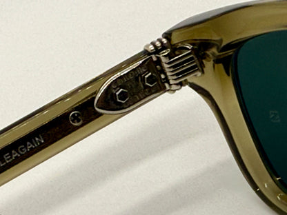 Chrome Hearts TRYPOLEAGAIN Army Green Sunglasses 52-20-146 Unworn Full Kit ZEISS Japan