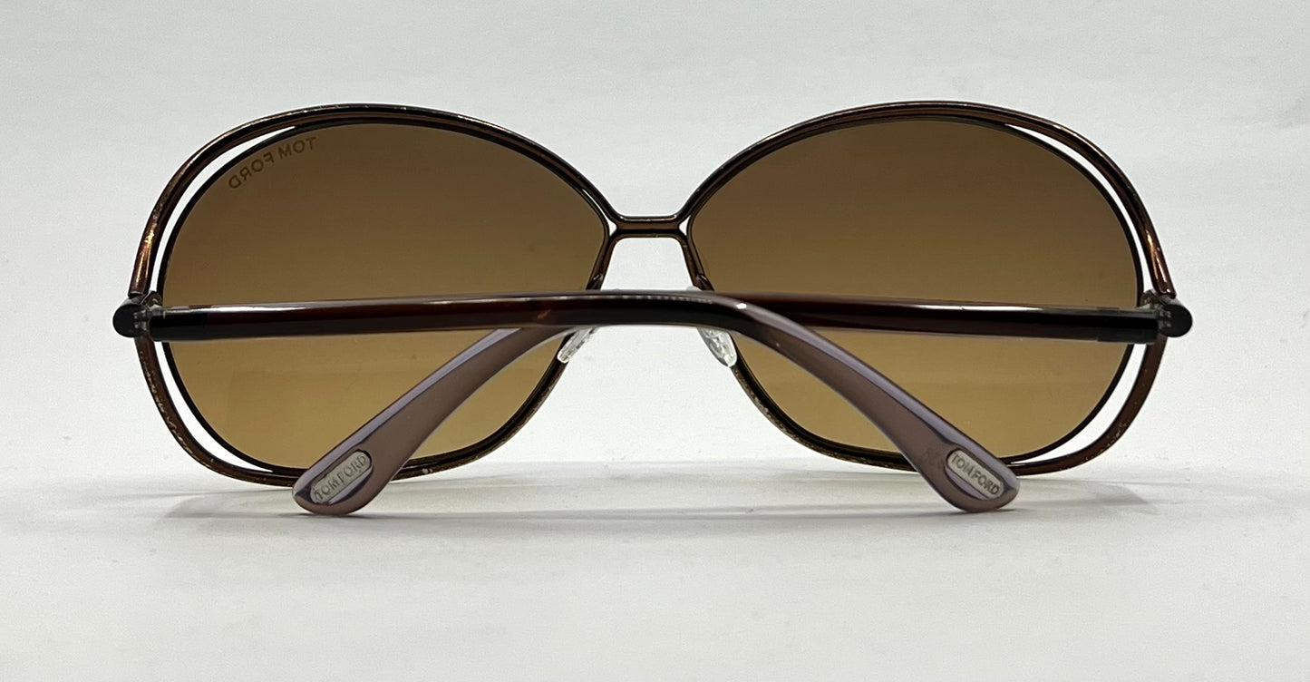 Tom Ford TF686 58 Brown Gradient Sunglasses-Unworn-Full Kit-Made in Italy