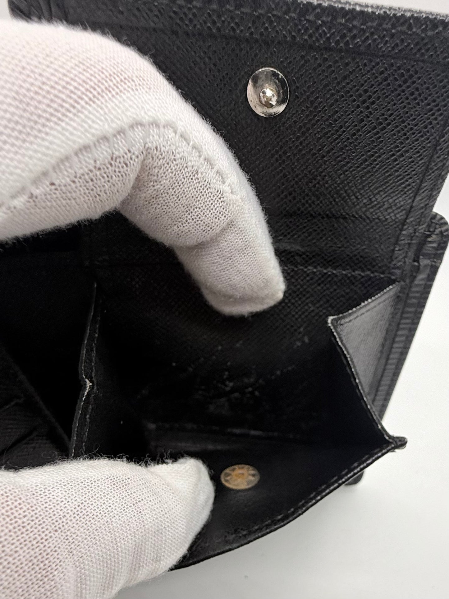 Louis Vuitton Epi Leather Bifold Wallet-Black Noir-LV Authentic