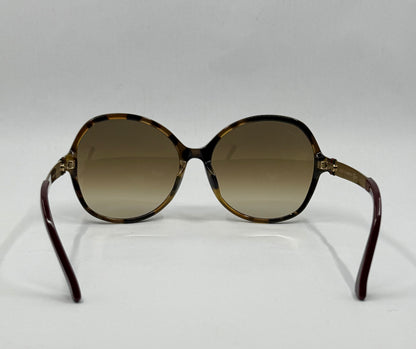 Gucci GG3796/F/S LV5CC Oversized Butterfly Sunglasses Gold Brown Authentic