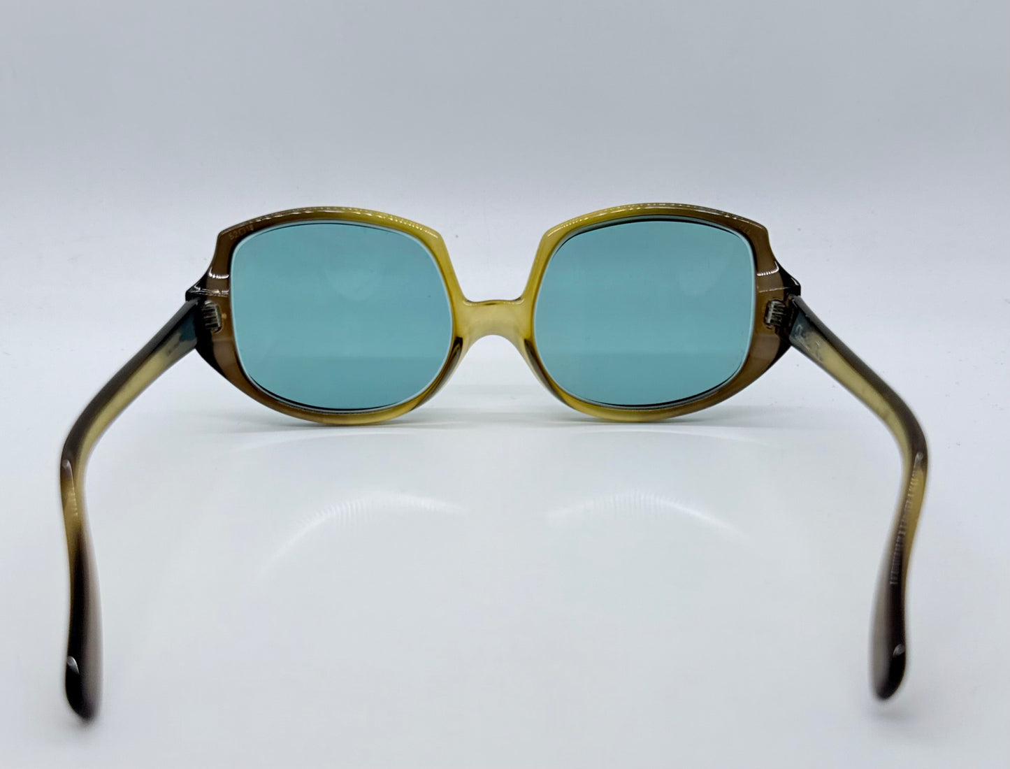 Christian Dior 644 Vintage 1970s Sunglasses w/New Aqua Solid Custom Lenses-NOS