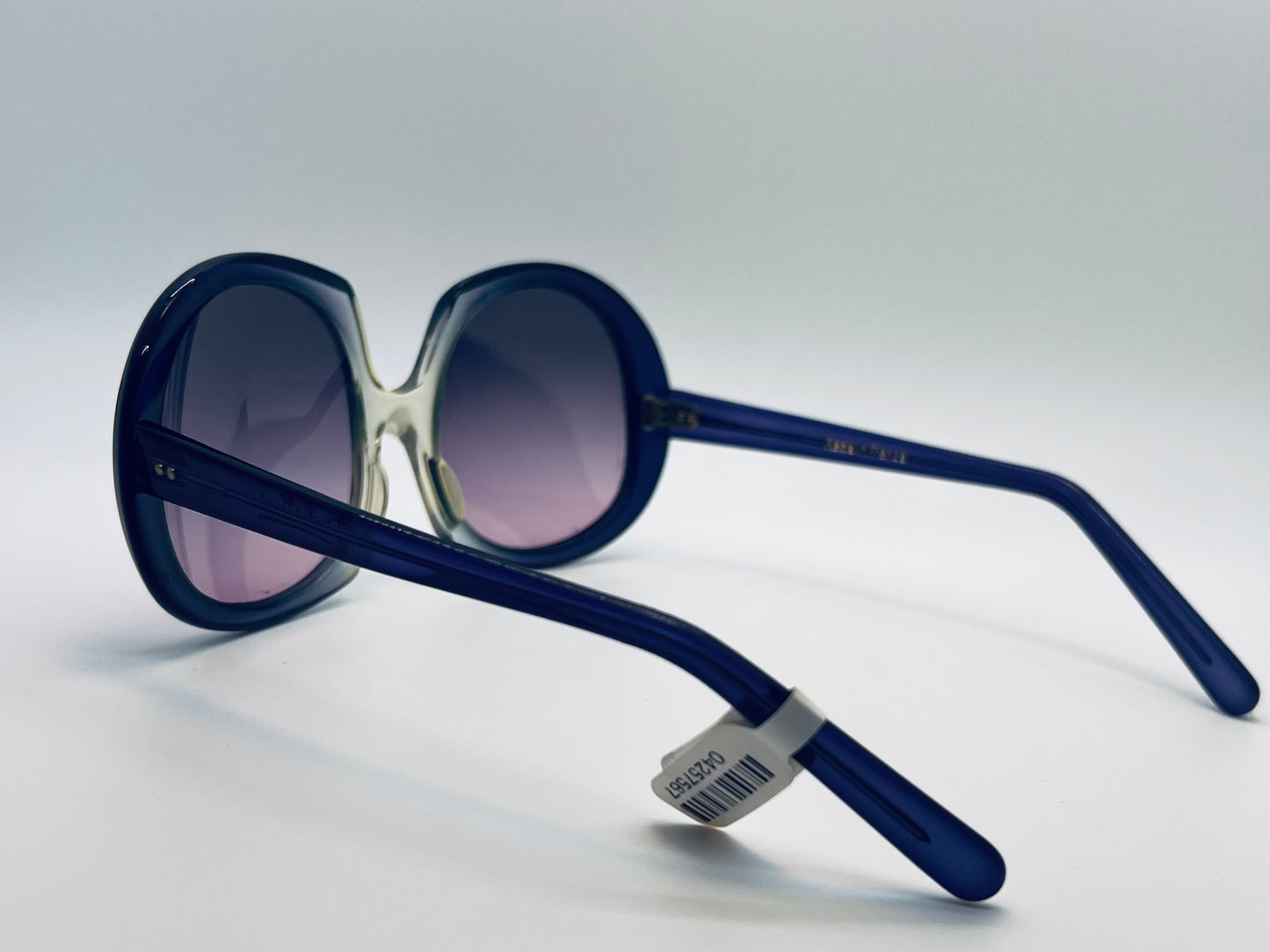 Vintage Emilio Pucci Sunglasses - Unworn New Old Stock (NOS) - Gradient Blue & Clear Frames