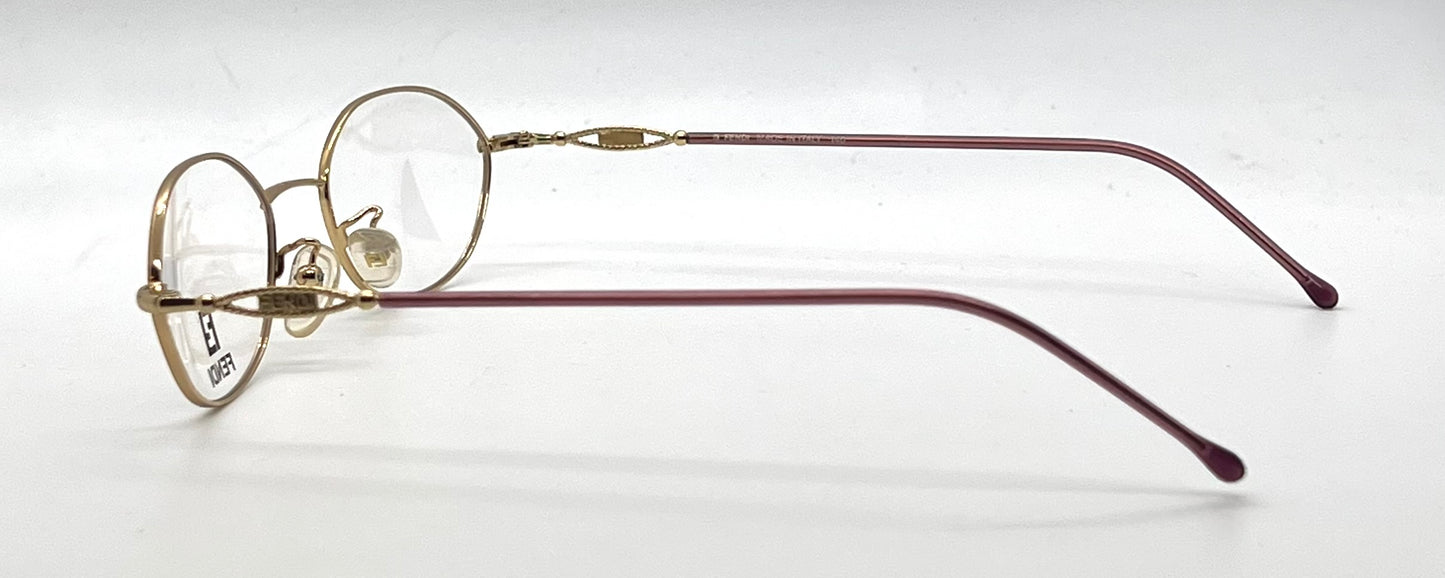 Fendi F500 Amethyst Swirl Unworn/NOS Vintage Eyeglasses Italy 49mm