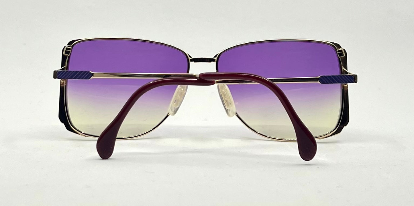 ZEISS 9293/0 Vintage Sunglasses w/New Purple to Yellow Gradient Custom Lenses-60mm