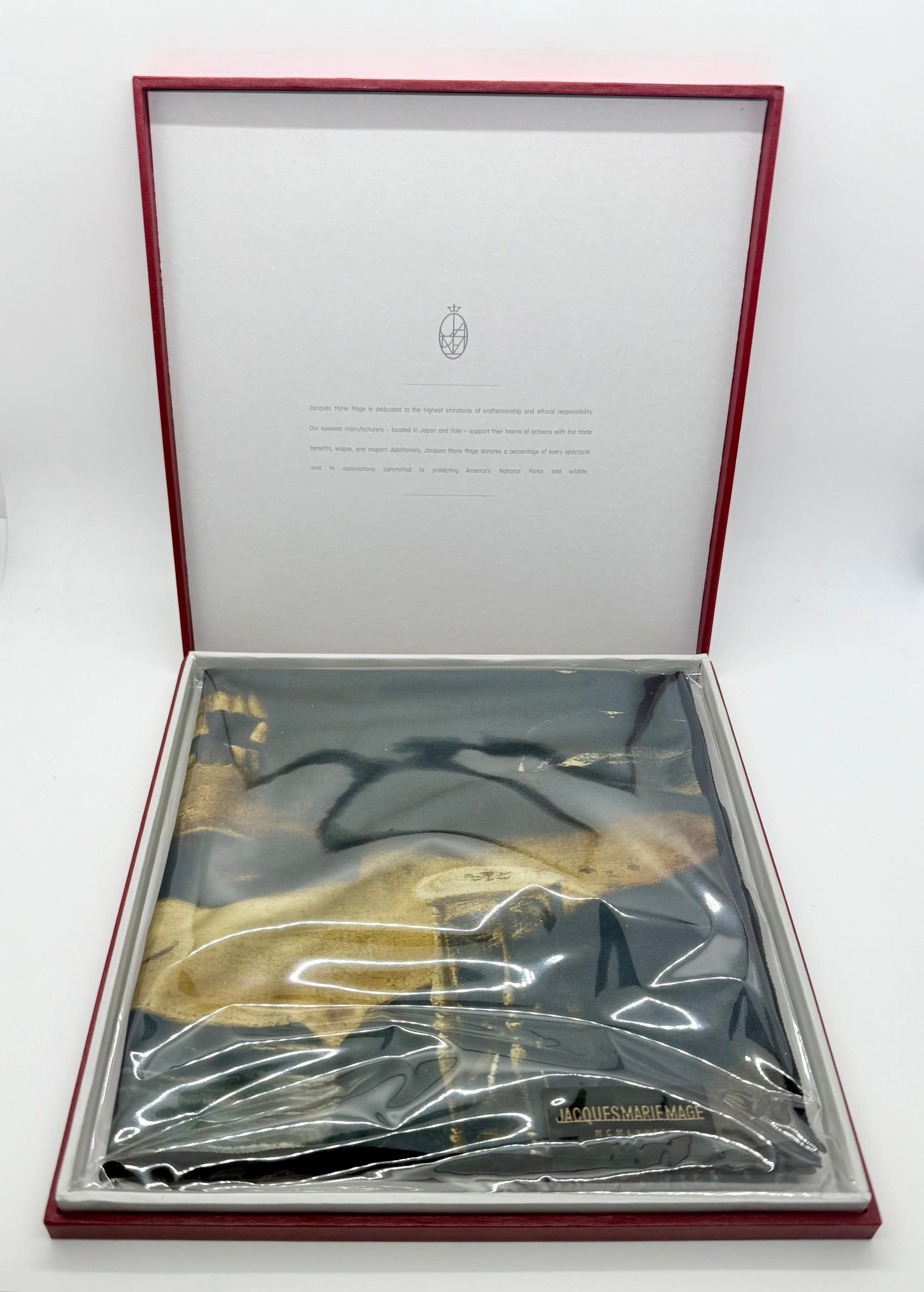 Jacques Marie Mage “Vanitas Skull” Cleaning Cloth-New in Box-Ltd. 200 pcs.